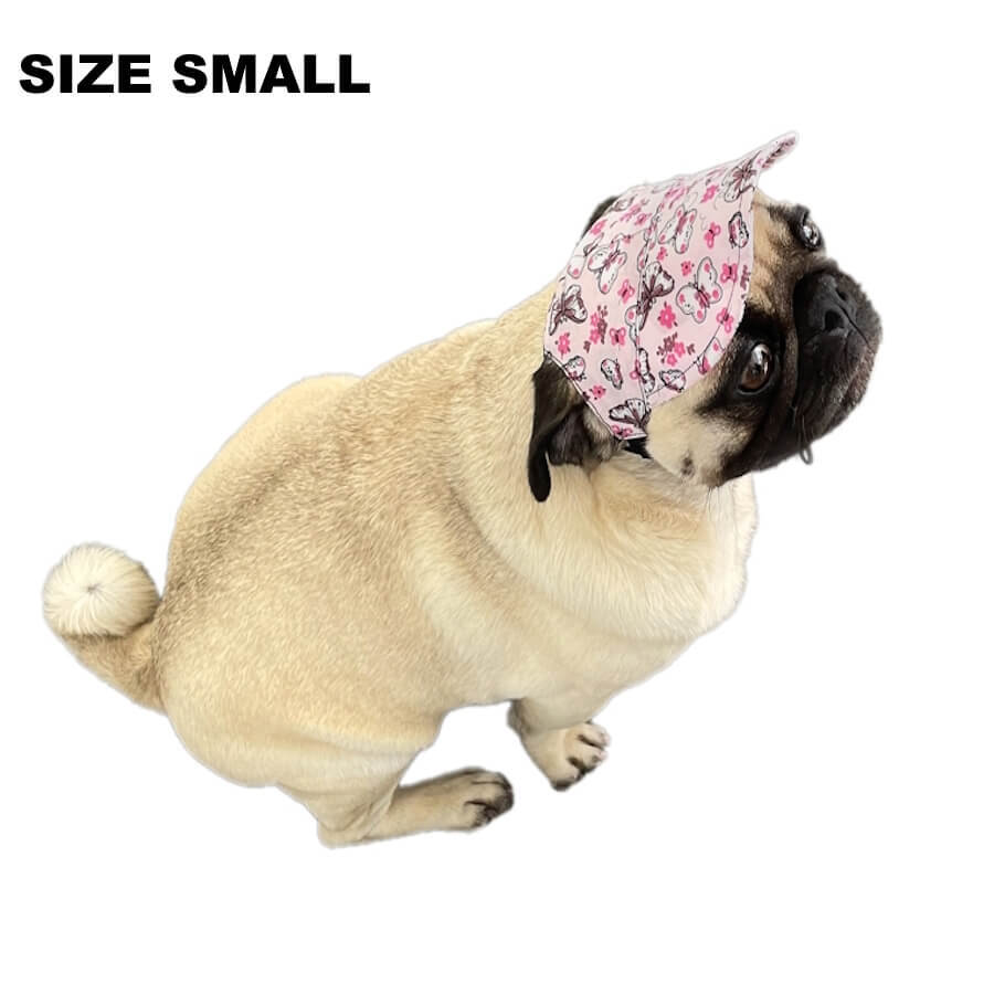 Sombrero para Perro XS L XL Rosa Mariposa Gorra Ajustable para Cachorro Visera Protección Solar | eBay