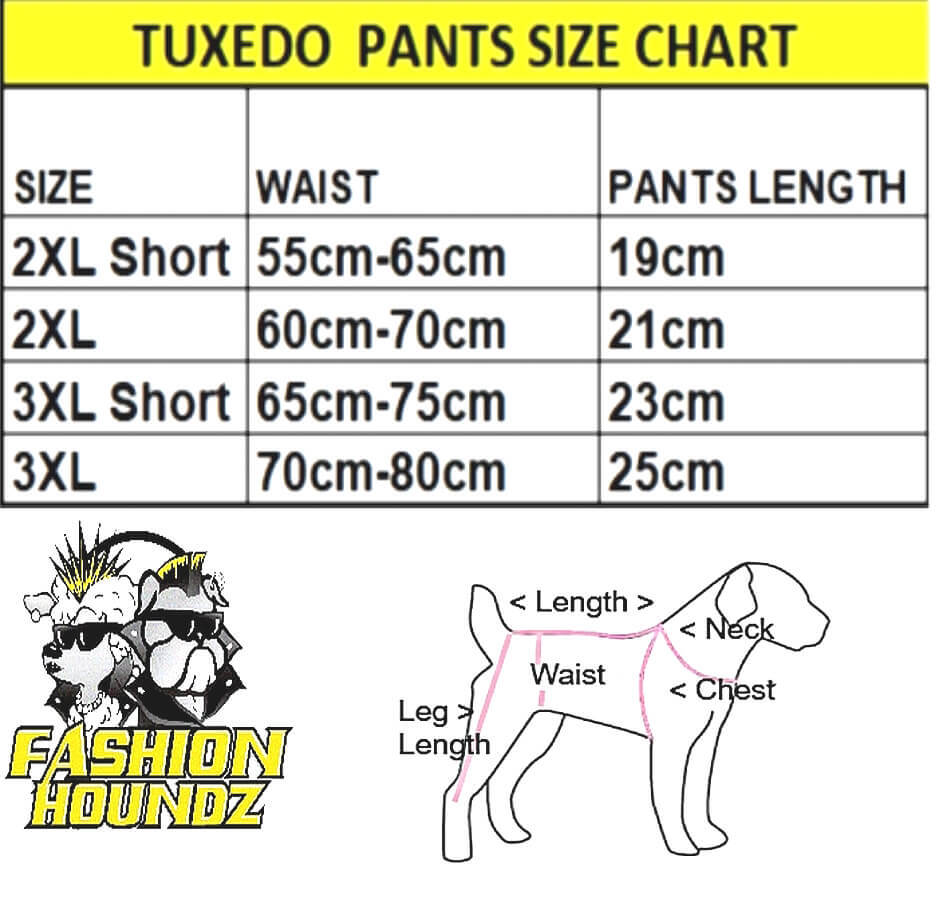 Dog Costume Size Chart