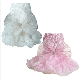 Dog Formal Dress Sequins and Flowers