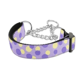 Martingale Dog Collar Polka Dot Purple 