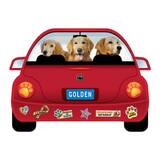 Golden Retriever Dog Magnet  Pupmobile 
