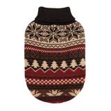 Dog Sweater Ski Lodge Brown