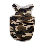 Dog T Shirt Camo Mesh 