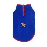 Dog Sweater Fleece Blue Super Star