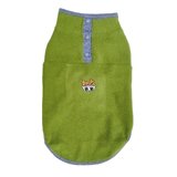 Dog Sweater Fleece Green Dinner Time