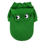 Dog Hoodie Green Frog