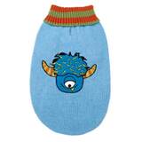 Dog Sweater Monster Blue