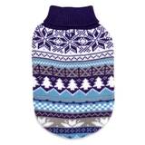 Dog Sweater Ski Lodge Blue