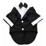 Dog Tuxedo Shirt Jacket and Bowtie