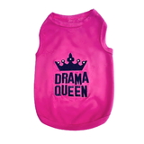 Dog T Shirt Pink Rhinestone Drama Queen