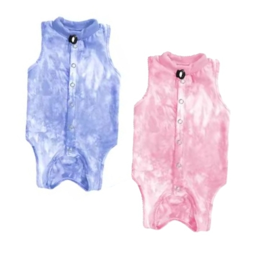 Cat Medical Recovery Jumpsuit Pink or Blue
