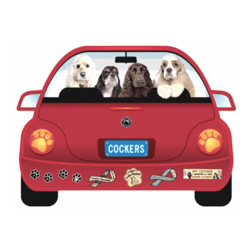 Cocker Spaniel Dog Magnet Pupmobile