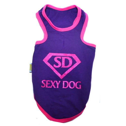 Dog T Shirt Purple Sexy Dog