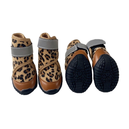 Dog Shoes Leopard