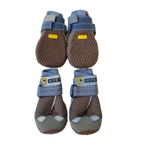 Dog Shoes Brown Mesh Non Skid