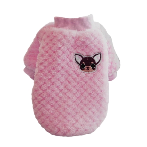 Dog Sweater Fluffy Chihuahua Pink