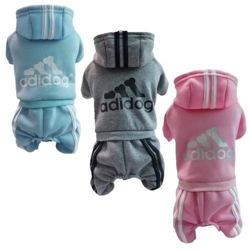 Dog Tracksuit Jumpsuit Hoodie Adidog