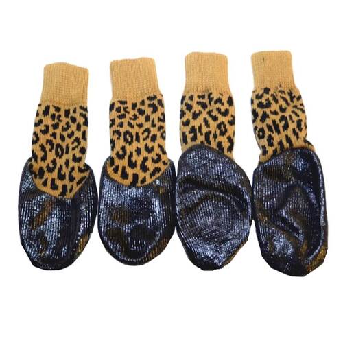 Dog Waterproof Socks Leopard